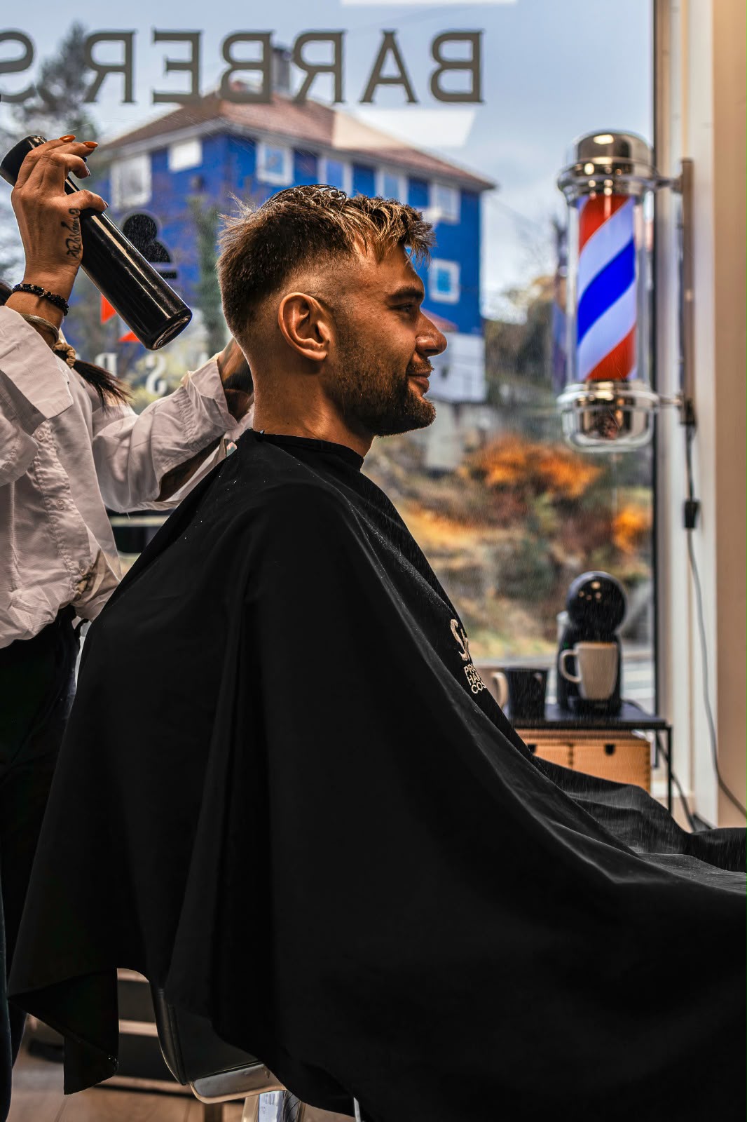 Skarp fade & styling